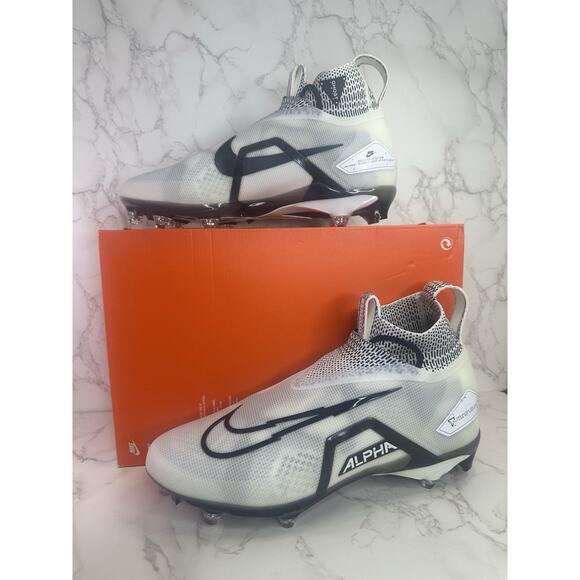 Nike Alpha Menace Elite 3 White Particle Grey Detachable DR5659-100 Mens Size 11 - Picture 1 of 6